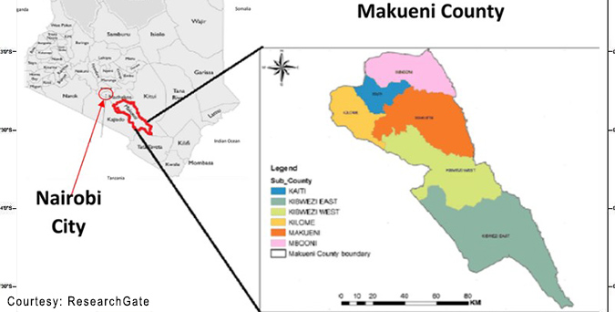 Exploring Makueni County: A Map Through Time and Nature